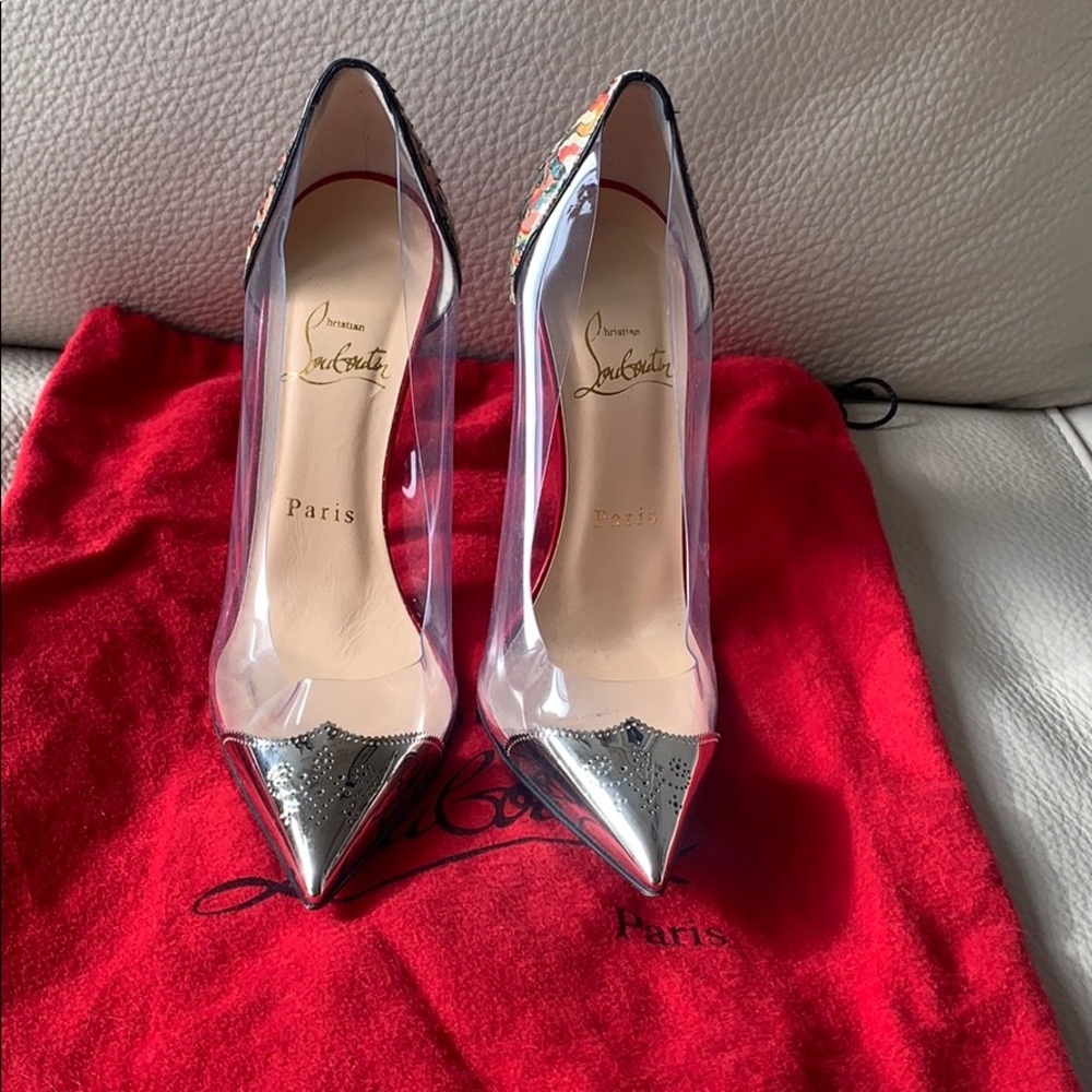 Mint condition Christian Louboutin sz 36.5 Python